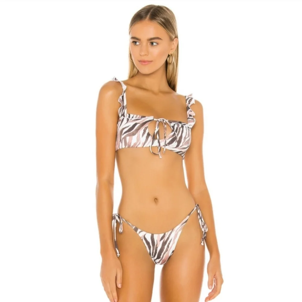 NWT Frankies Bikinis Set - Mackenzie Tiger  Large